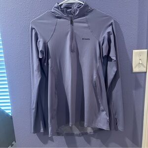Columbia Performance Quarter-Zip Top with Omni-Heat Technology, Lavender, Size M